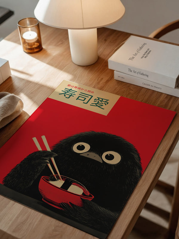 Kawaii Vogel Sushi Rot