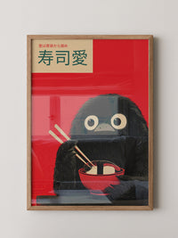 Kawaii Vogel Sushi Rot