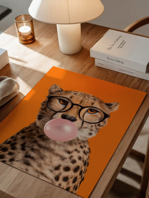 Gepard Brille Kaugummi Pop Art