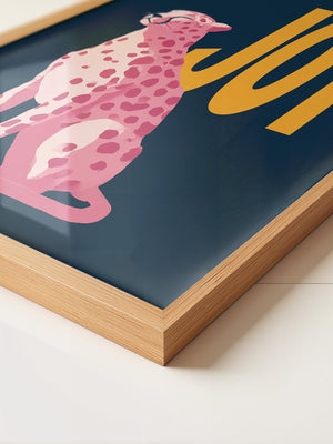 Leopardenfreude Pink Retro