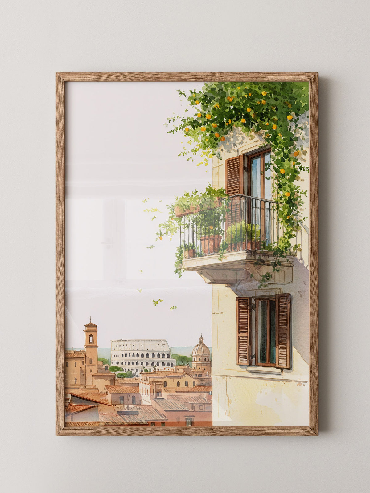 Römischer Balkon und Kolosseum