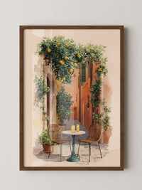 Italienische Gasse Zitronenbäume