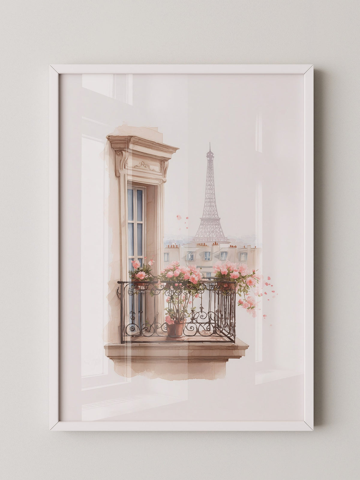 Pariser Balkon Blumen Romantik