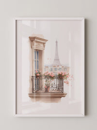 Pariser Balkon Blumen Romantik