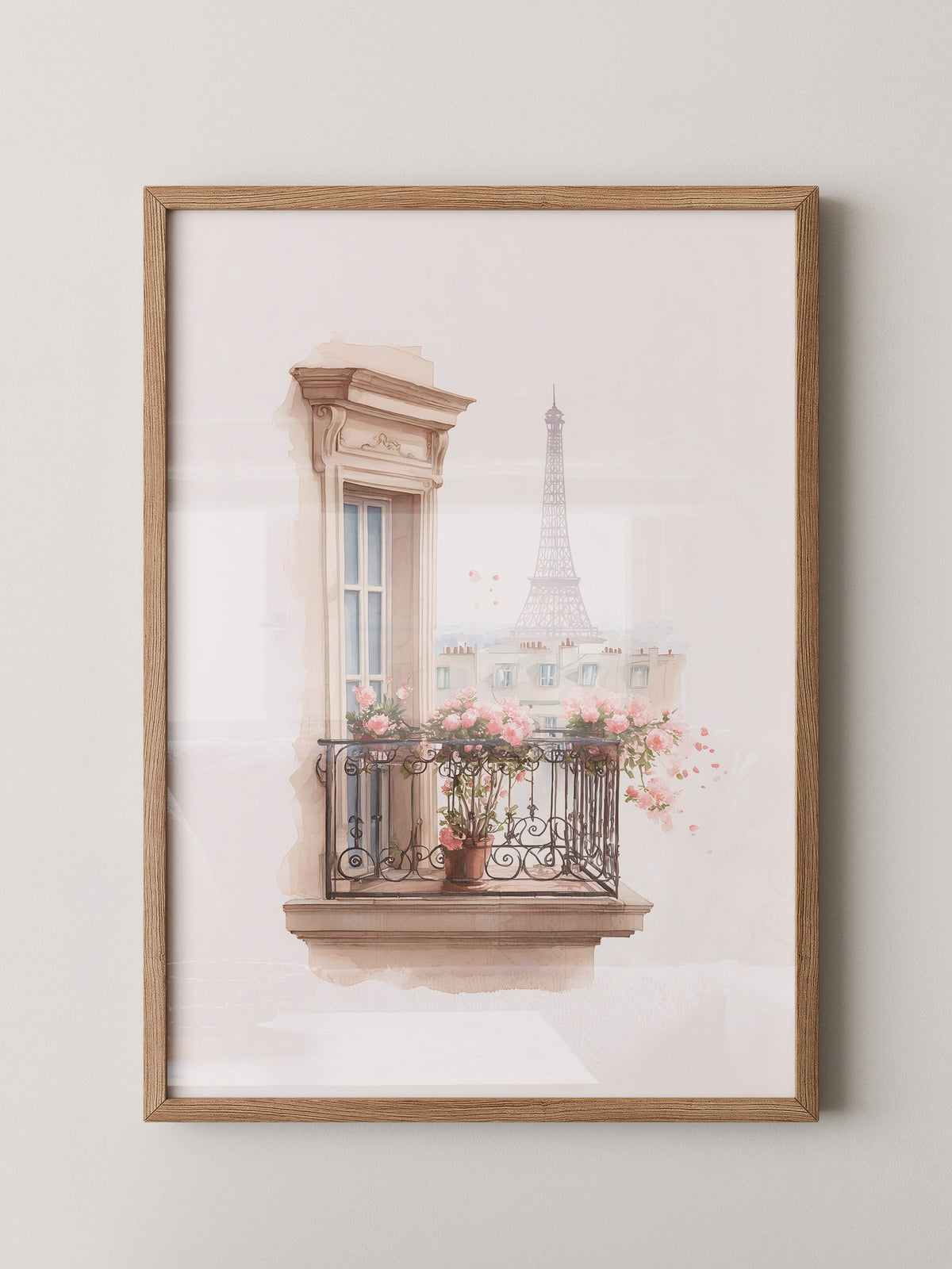 Pariser Balkon Blumen Romantik