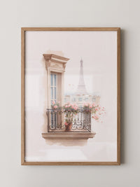 Pariser Balkon Blumen Romantik