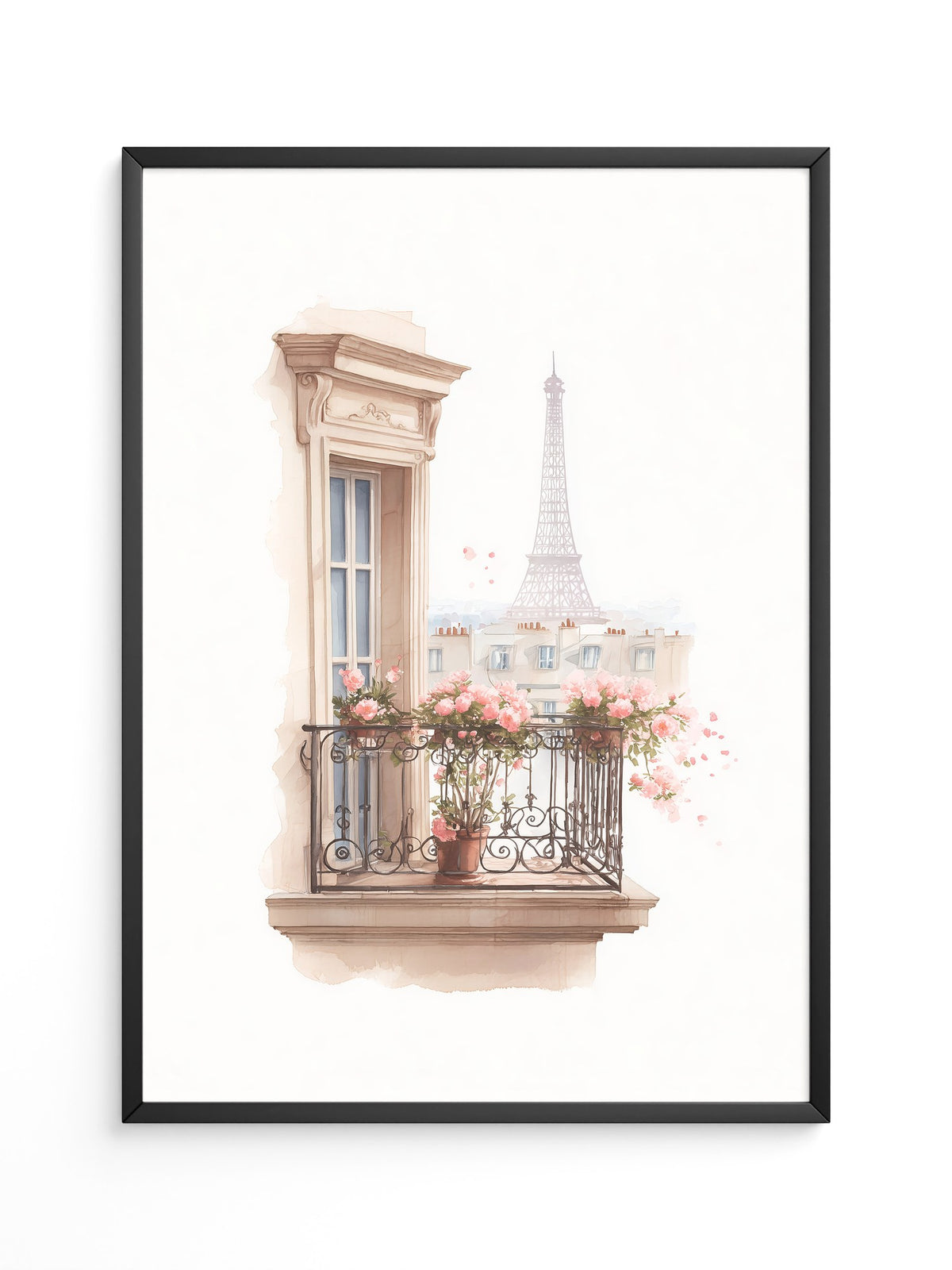 Pariser Balkon Blumen Romantik