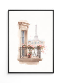 Pariser Balkon Blumen Romantik