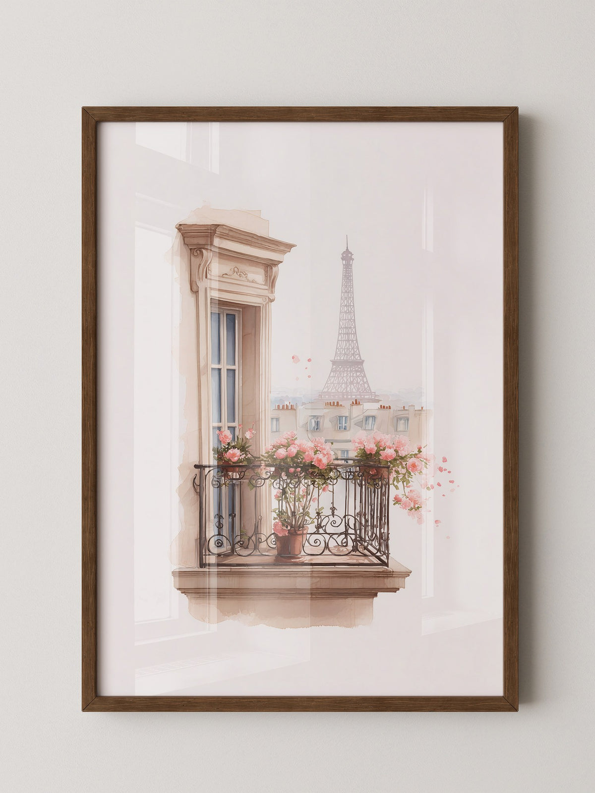 Pariser Balkon Blumen Romantik