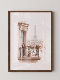 Pariser Balkon Blumen Romantik