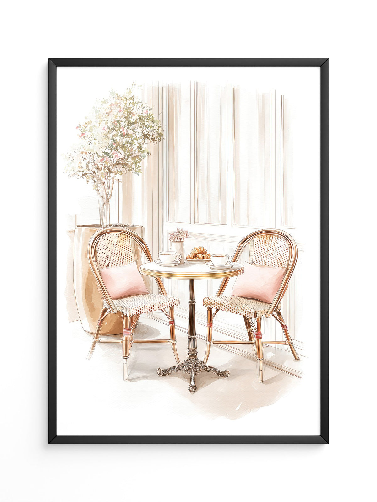 Französisches Frühstück Pastellakzente