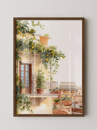 Balkon Zitrus Rom Panorama