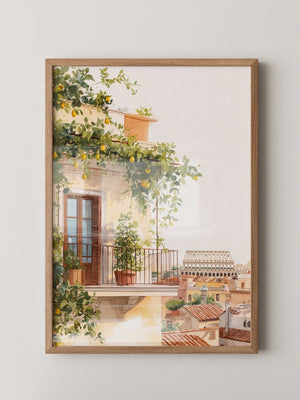 Balkon Zitrus Rom Panorama