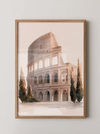 Kolosseum Aquarell Lichtspiel