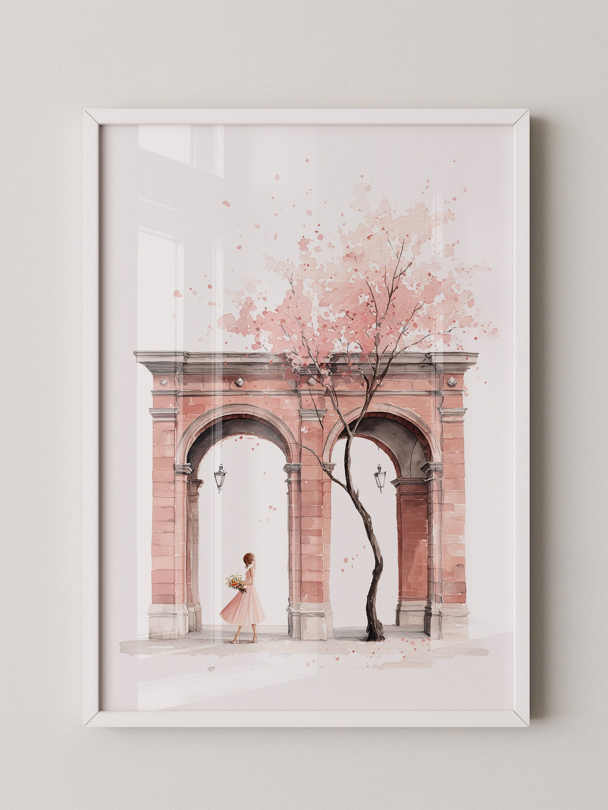 Blütenbaum Rosa Frühlingsarchitektur