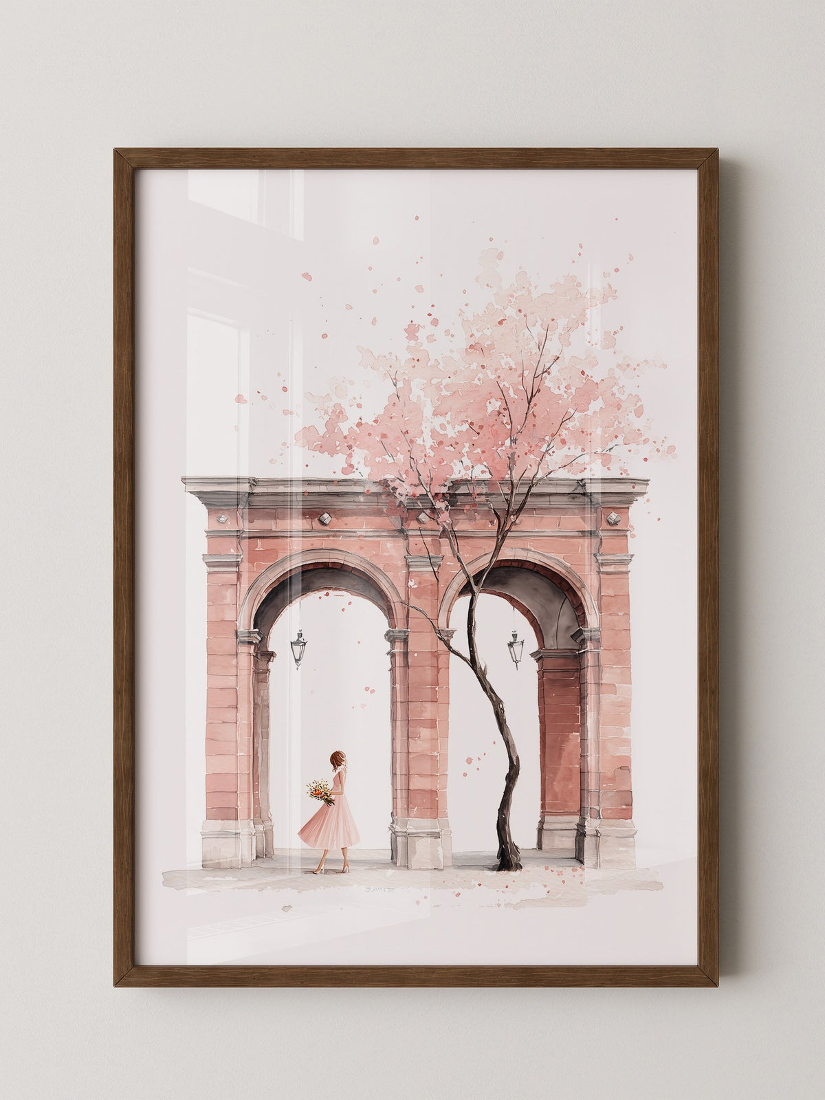 Blütenbaum Rosa Frühlingsarchitektur