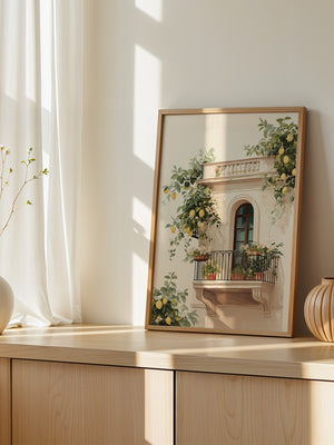 Balkon Zitronenpastell