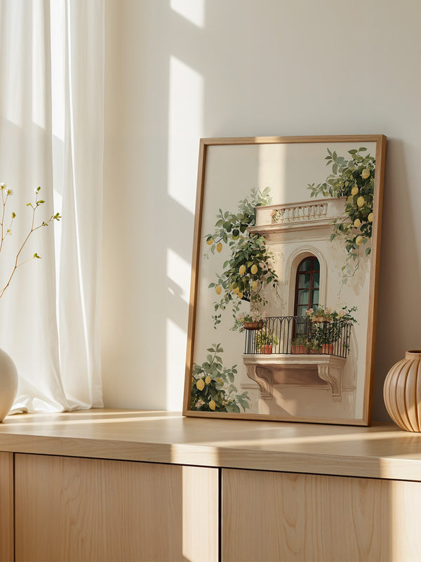 Balkon Zitronenpastell