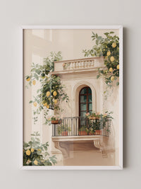 Balkon Zitronenpastell