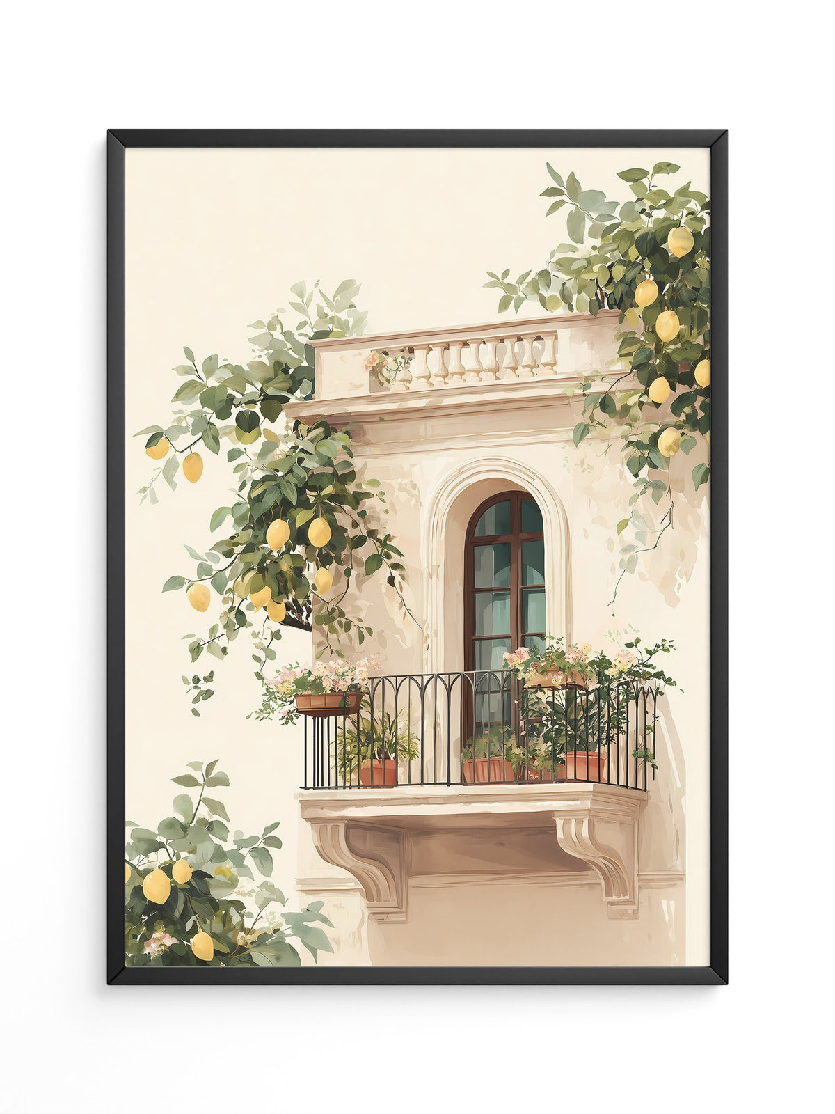 Balkon Zitronenpastell