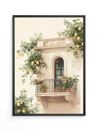 Balkon Zitronenpastell