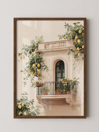 Balkon Zitronenpastell