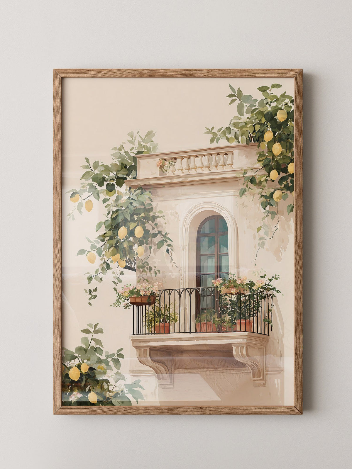 Balkon Zitronenpastell