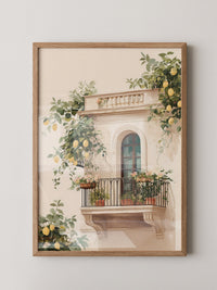 Balkon Zitronenpastell