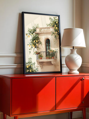 Balkon Zitronenpastell