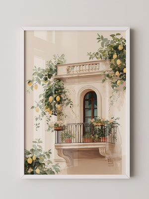 Balkon Zitronenpastell