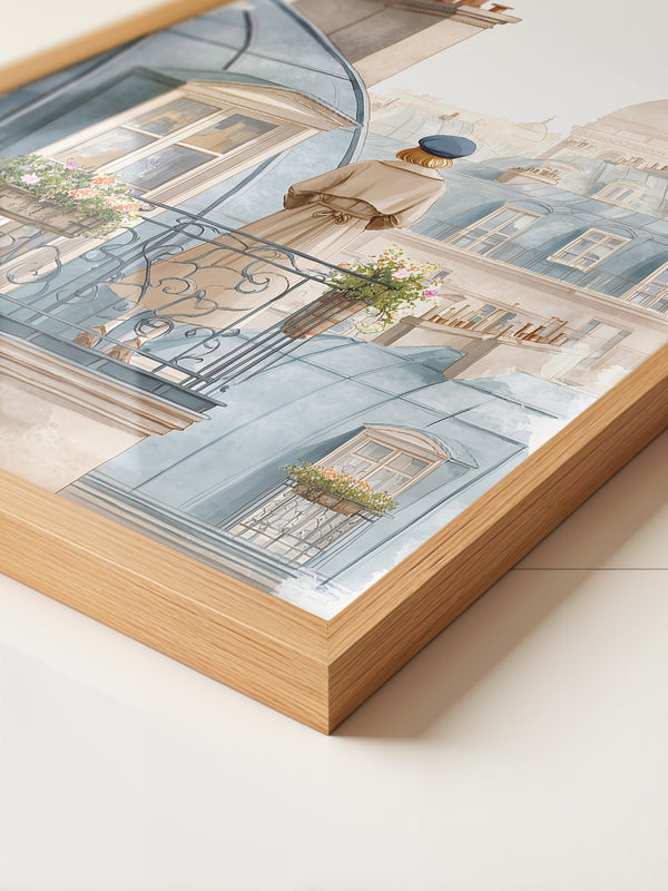 Pariser Dächer Aquarellflair