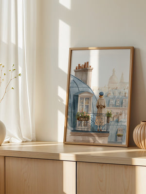 Pariser Dächer Aquarellflair