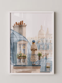 Pariser Dächer Aquarellflair