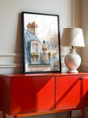 Pariser Dächer Aquarellflair