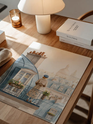 Pariser Dächer Aquarellflair