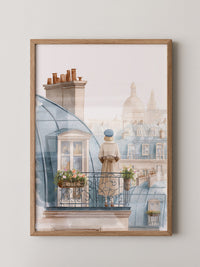 Pariser Dächer Aquarellflair