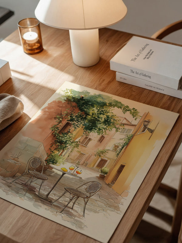 Italienische Gasse Aquarell Flair