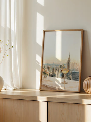 Champagner Stadt Skyline Pastell