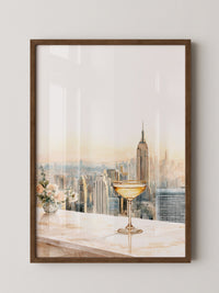 Champagner Stadt Skyline Pastell