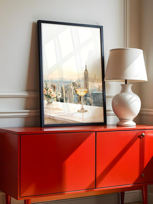 Champagner Stadt Skyline Pastell
