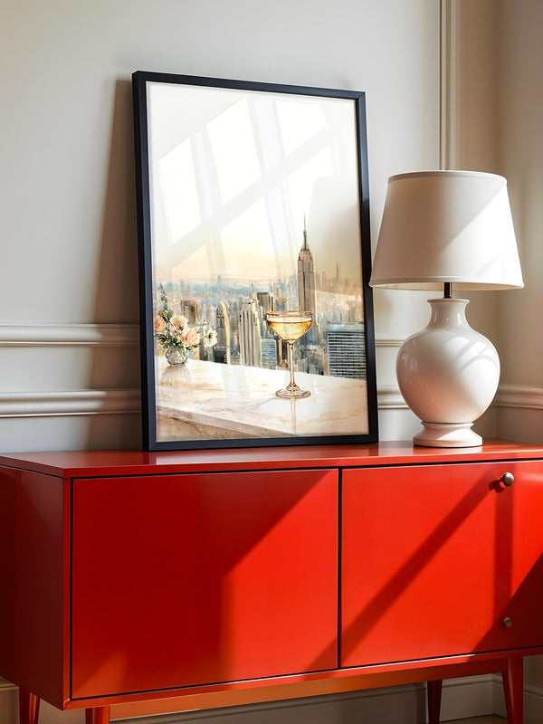 Champagner Stadt Skyline Pastell
