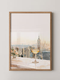 Champagner Stadt Skyline Pastell