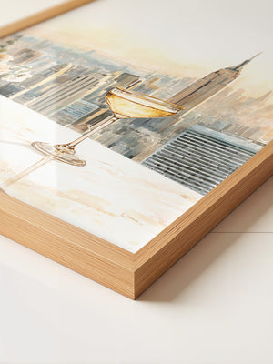 Champagner Stadt Skyline Pastell