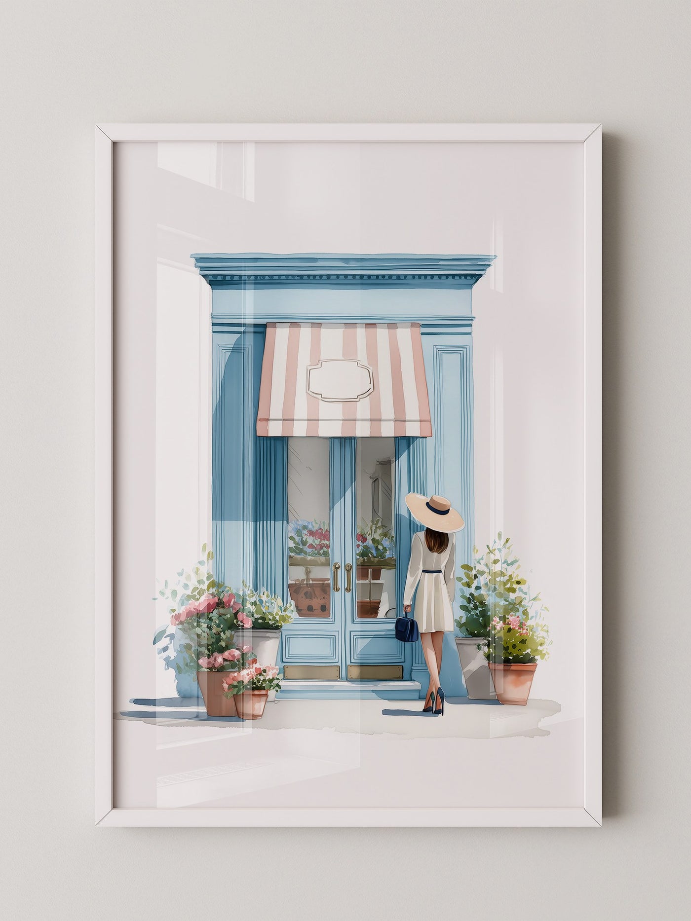 Boutique Besuch Pastellfarben