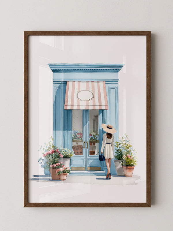 Boutique Besuch Pastellfarben