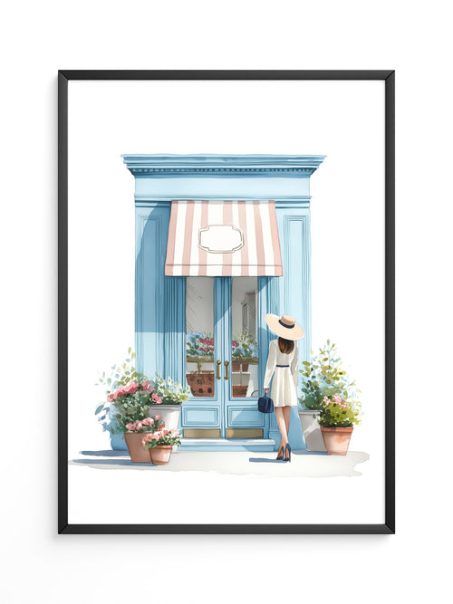 Boutique Besuch Pastellfarben