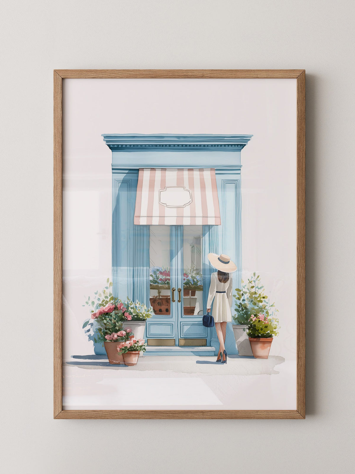 Boutique Besuch Pastellfarben