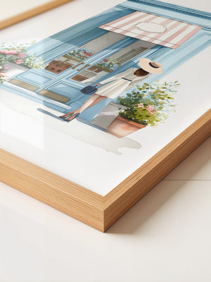 Boutique Besuch Pastellfarben