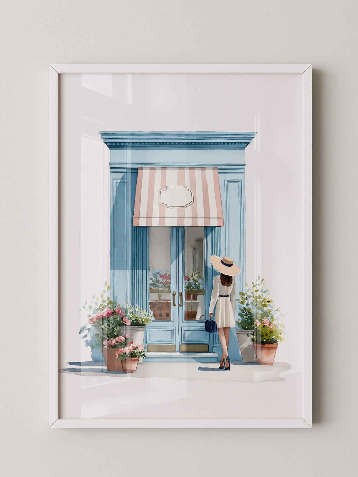Boutique Besuch Pastellfarben