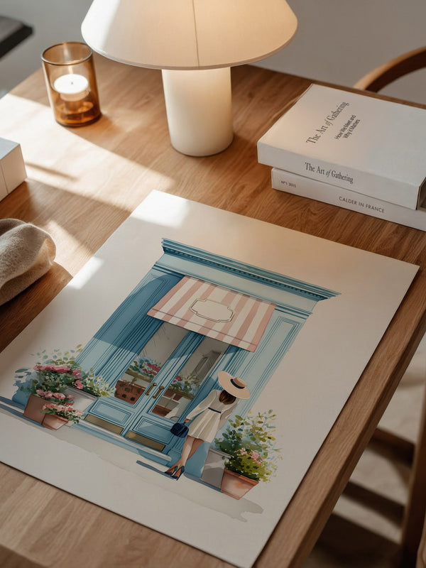 Boutique Besuch Pastellfarben